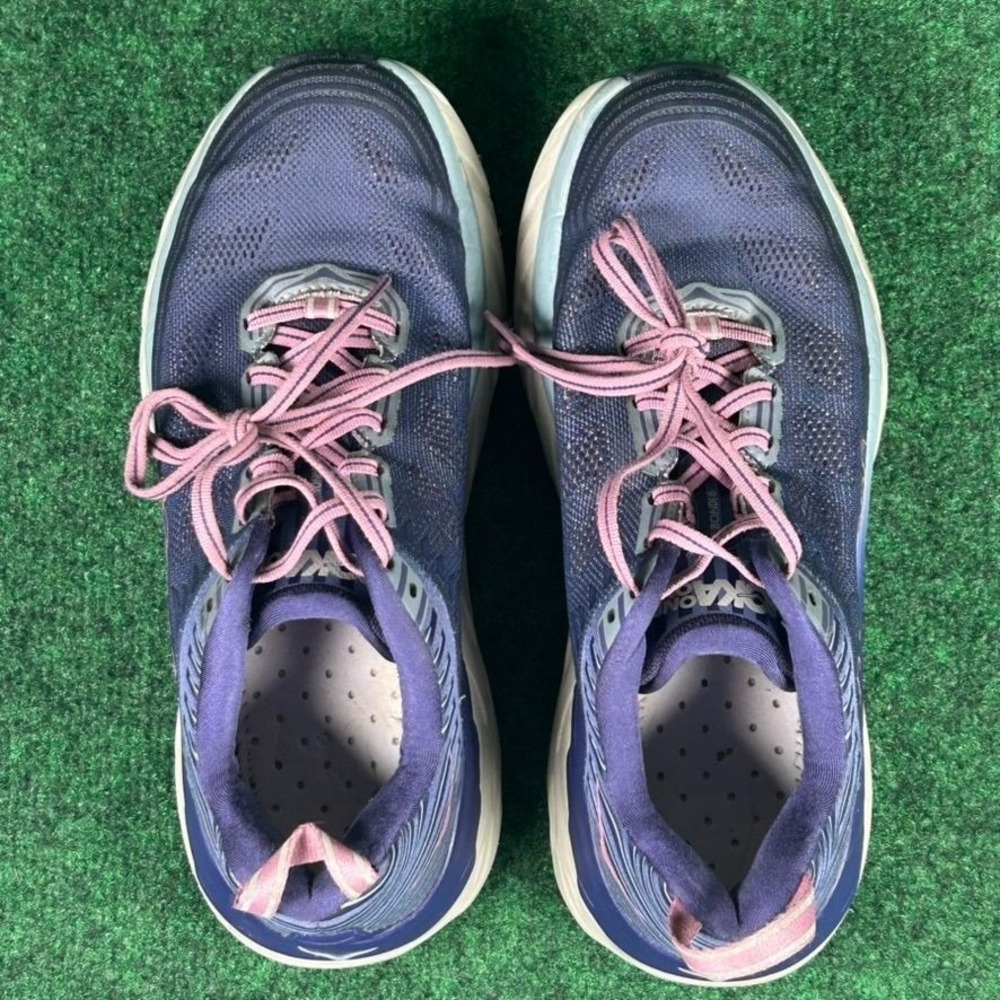 Hoka One One Bondi 6 Running Shoe Women 9 Purple Lightweight Cushion No Insoles - Picture 6 of 9